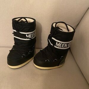 Icon Mini Nylon Black Boots Toddler Girl